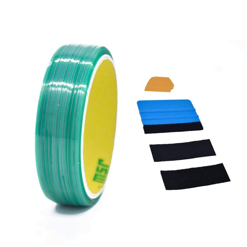 2-Pack No-Knife Tape Design Line Finish Line Vinyl Wrap Cutting Tape 50M / 164 Ft Roll