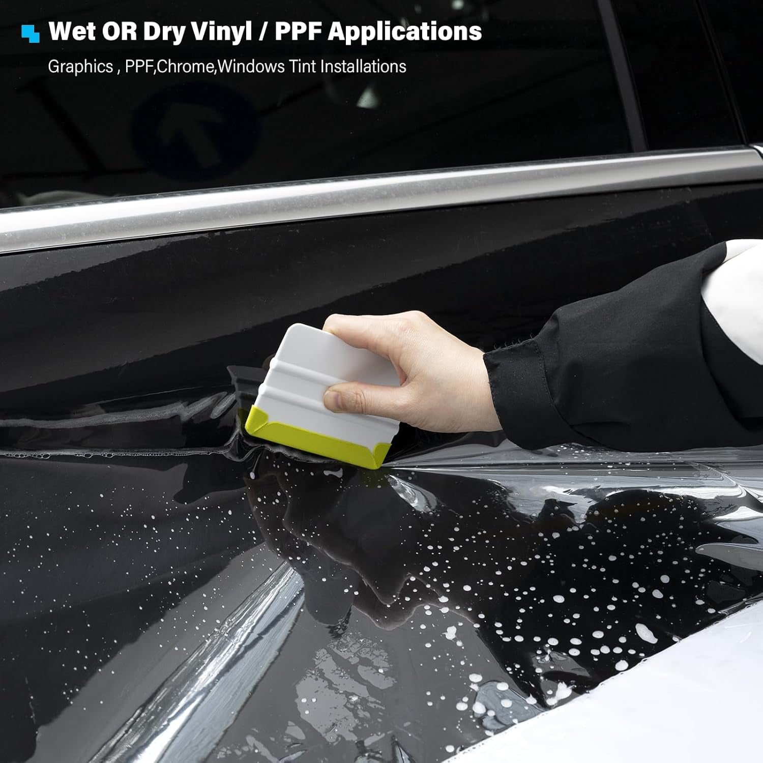 Vinyl Squeegee Buffer 30PCS Pre-Cut Felt for Window Tint Wet or Dry Vinyl/Ppf Application (Green)