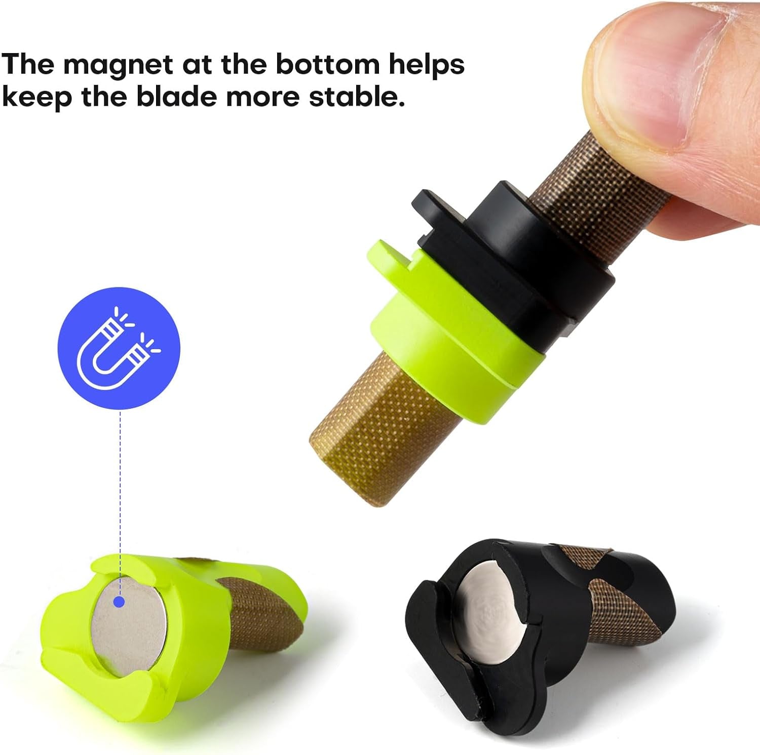 Wrap Tool Cutting Spacer for Film Cut, 1 Pair Left/Right Hand Guide Trimming Edge Freehand Cutting Tool with 2Mm/7Mm Two Distance Cuts, Built-In Blade Magnet and Scratch-Free PTFE Felt