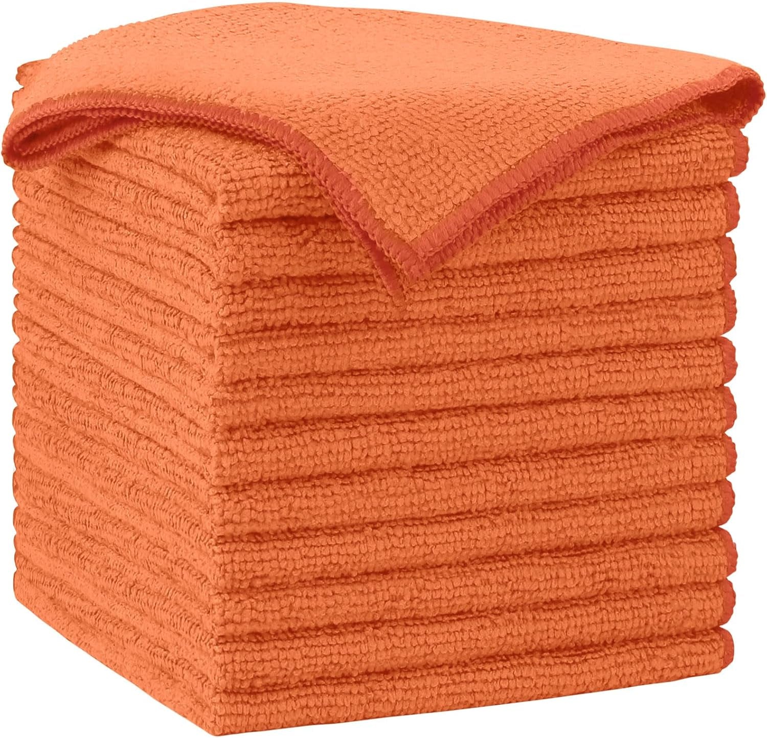 Microfiber Cleaning Cloth 100PK, Soft Microfiber Towels for Cars, Absorbent Cleaning Rags, Lint-Free Streak-Free Wash Cloths for House, Kitchen, Window(12Inx12In), White