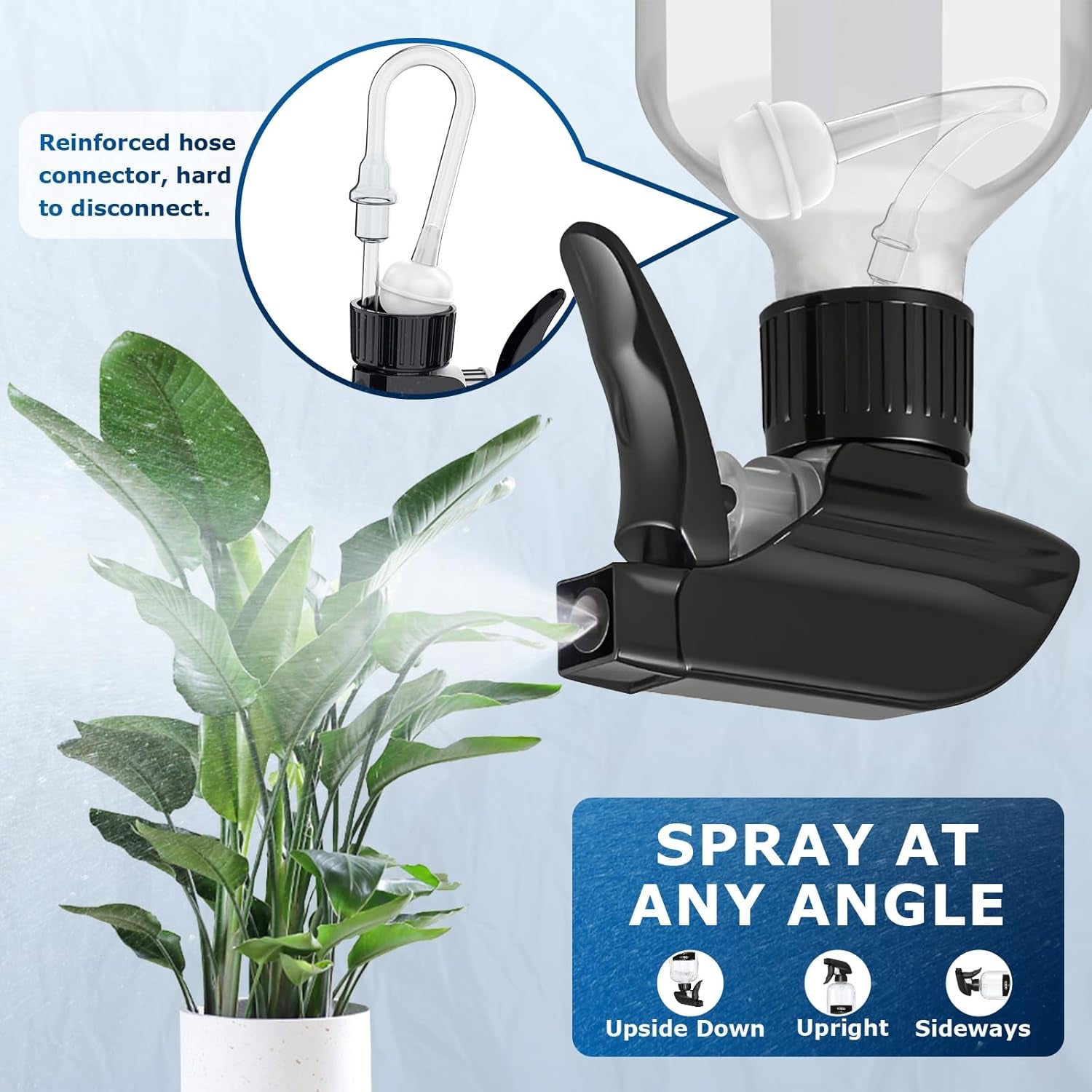 500Ml (17Oz) Graduated Spray Bottles, 4-Pack — 360° Any-Angle Spraying for Easy Dilution, Leak-Resistant Spray Bottles for Cleaning, Plants, Hair & Pet Use + Foldable Funnel