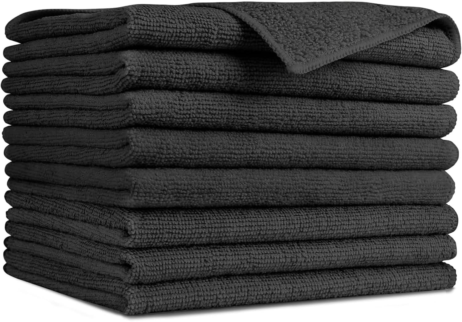 Microfiber Cleaning Cloth 100PK, Soft Microfiber Towels for Cars, Absorbent Cleaning Rags, Lint-Free Streak-Free Wash Cloths for House, Kitchen, Window(12Inx12In), White