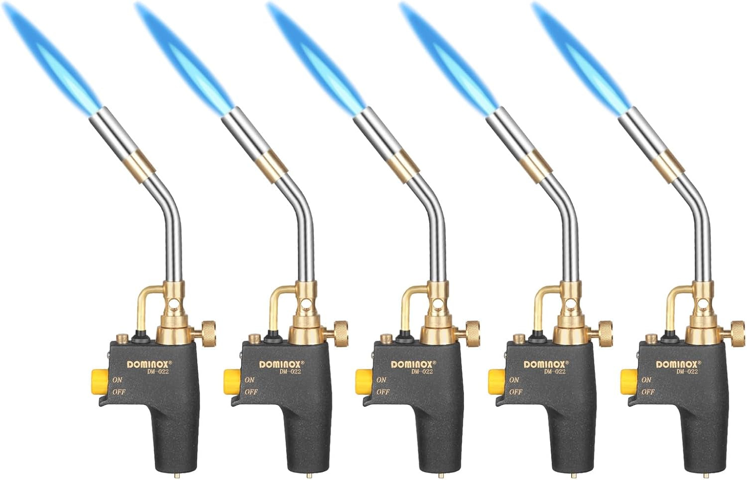 Propane Torch Head, High Intensity Torch Head Trigger Start Gas Torch, Map Gas Torch Kit for Propane, Map and Mapp Gas, Mapp Gas Torch for Soldering, Welding, Cooking (Not Included Gas Tank)