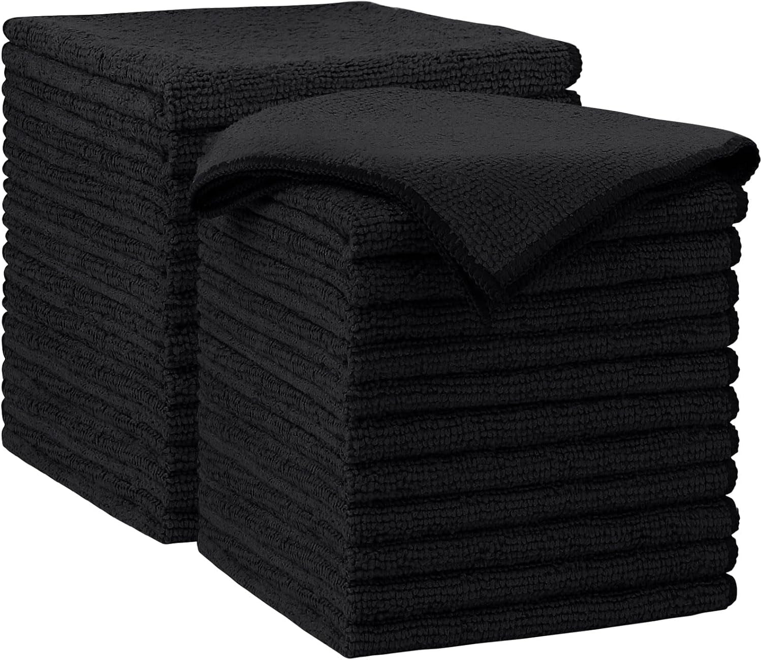 Microfiber Cleaning Cloth 100PK, Soft Microfiber Towels for Cars, Absorbent Cleaning Rags, Lint-Free Streak-Free Wash Cloths for House, Kitchen, Window(12Inx12In), White