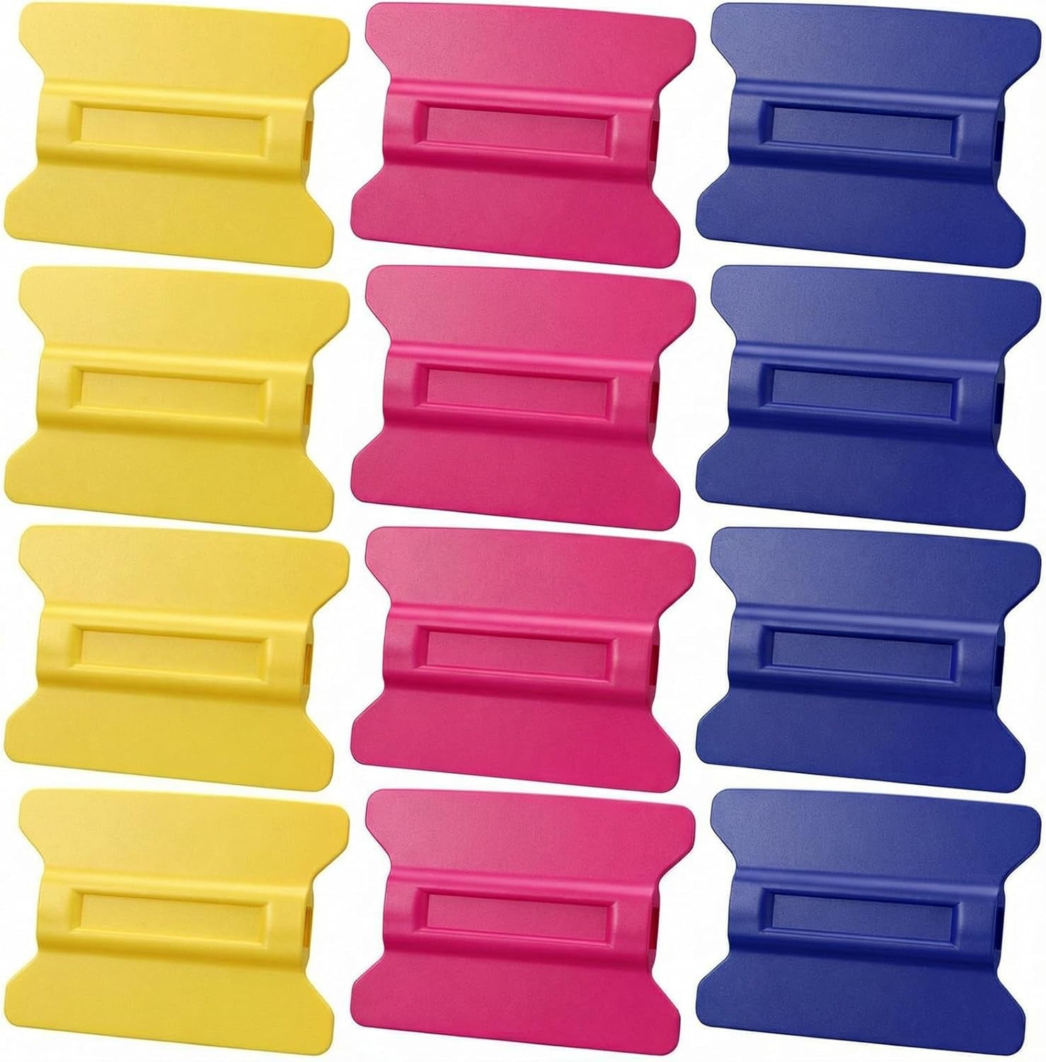 12 Pcs Magnetic Squeegees for Vinyl Car Wrap Color Change, Hard, Medium and Soft, for Different Hardness Car Films