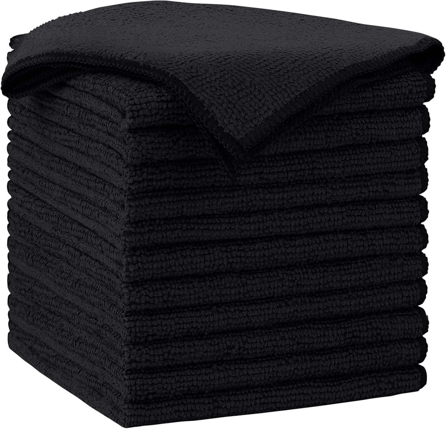 Microfiber Cleaning Cloth 100PK, Soft Microfiber Towels for Cars, Absorbent Cleaning Rags, Lint-Free Streak-Free Wash Cloths for House, Kitchen, Window(12Inx12In), White